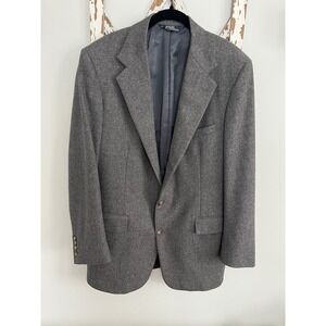 Vintage Polo Ralph Lauren Union Made Gray Wool Blazer Made in USA